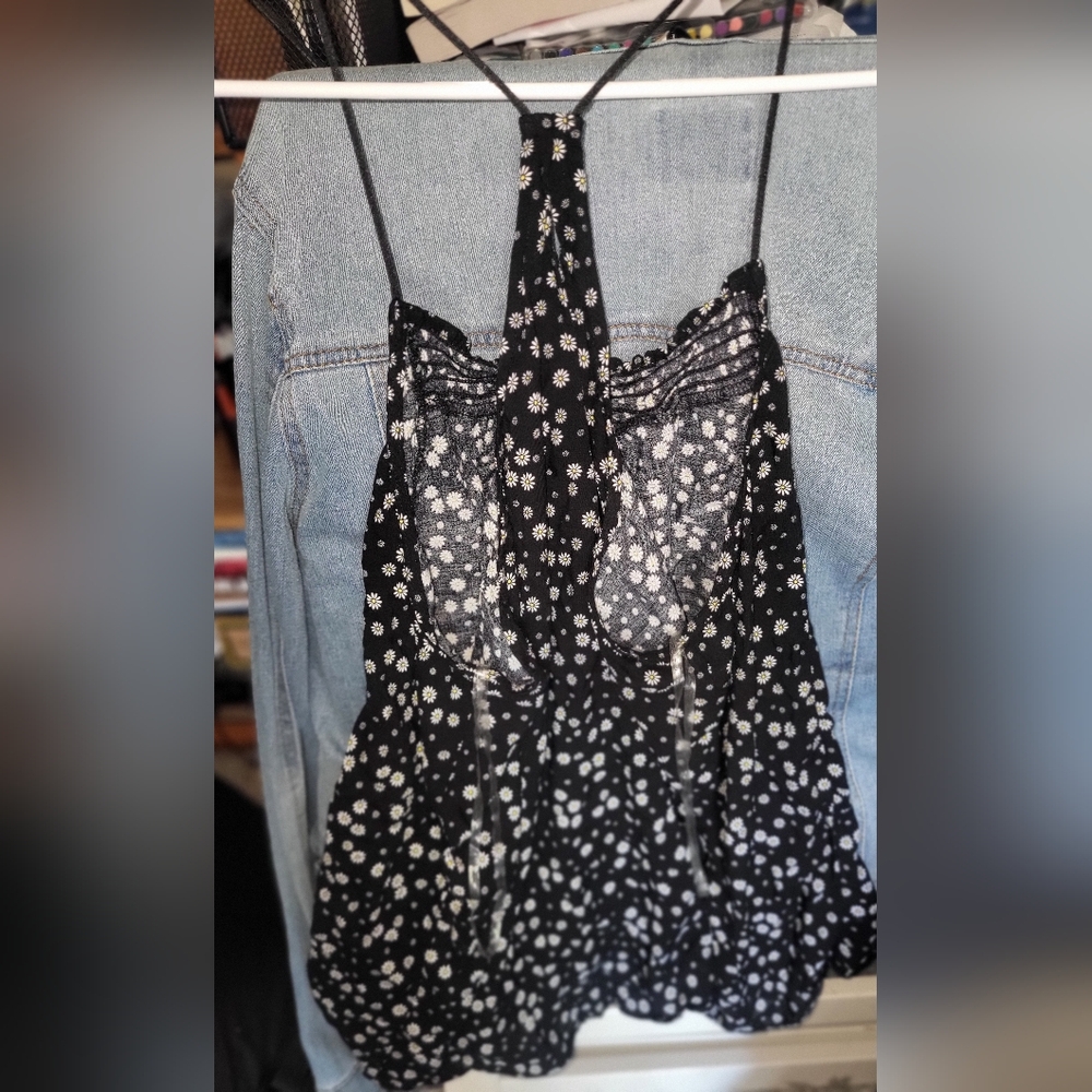 Sunflower CrissCross Tank Top